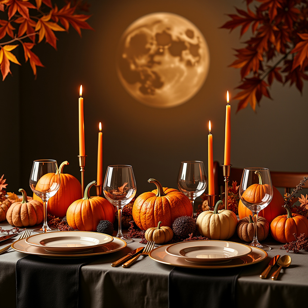 Illustration for Thanksgiving Theme Flip: Hosting a 'Harvest Moon' Soirée - Image 1
