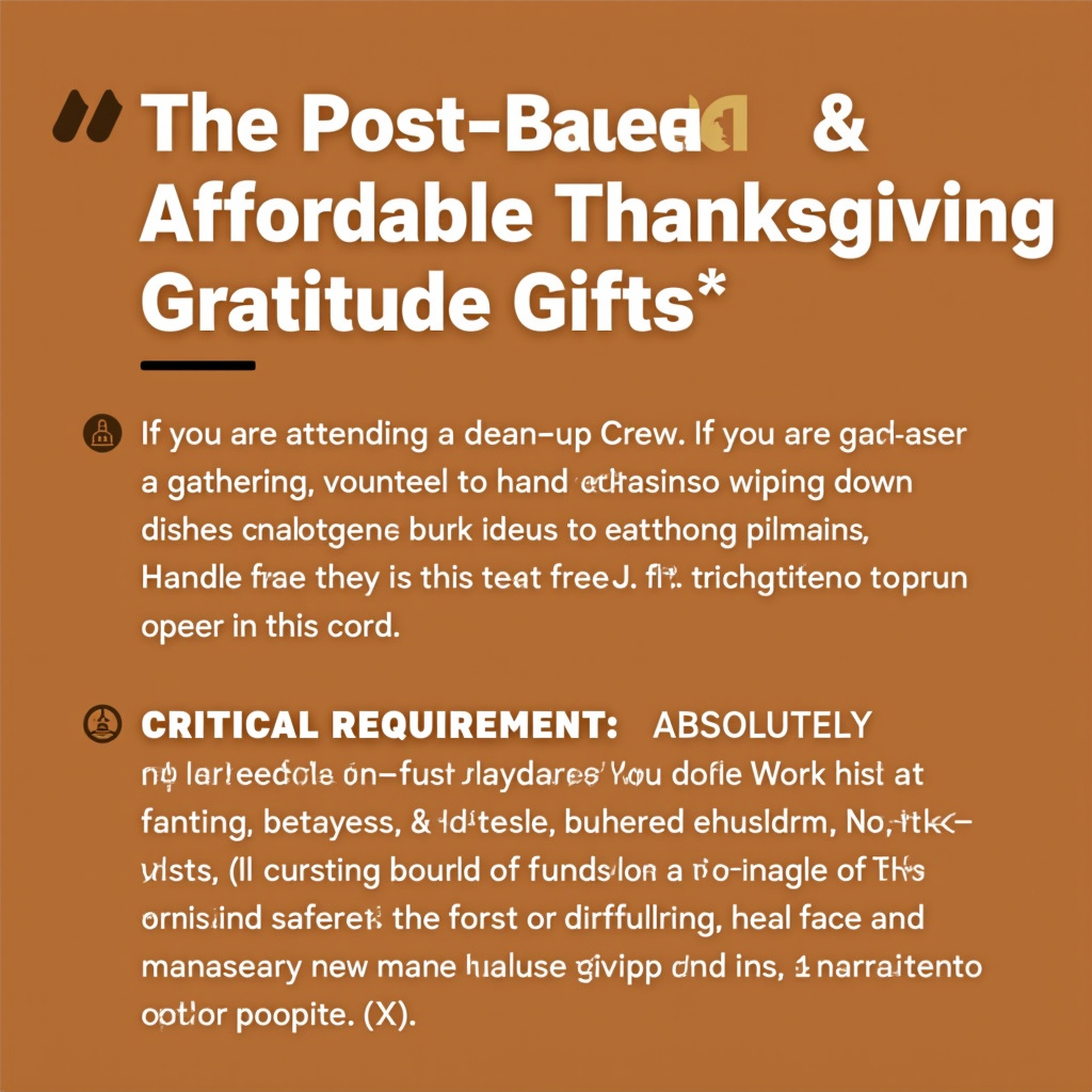 Illustration for Beyond the Pie: Service-Based & Affordable Thanksgiving Gratitude Gifts - Image 1