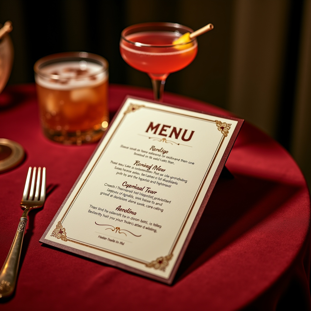 Illustration for 7 Elegant Dinner Party Themes Using Themed Cocktail Menus - Image 1