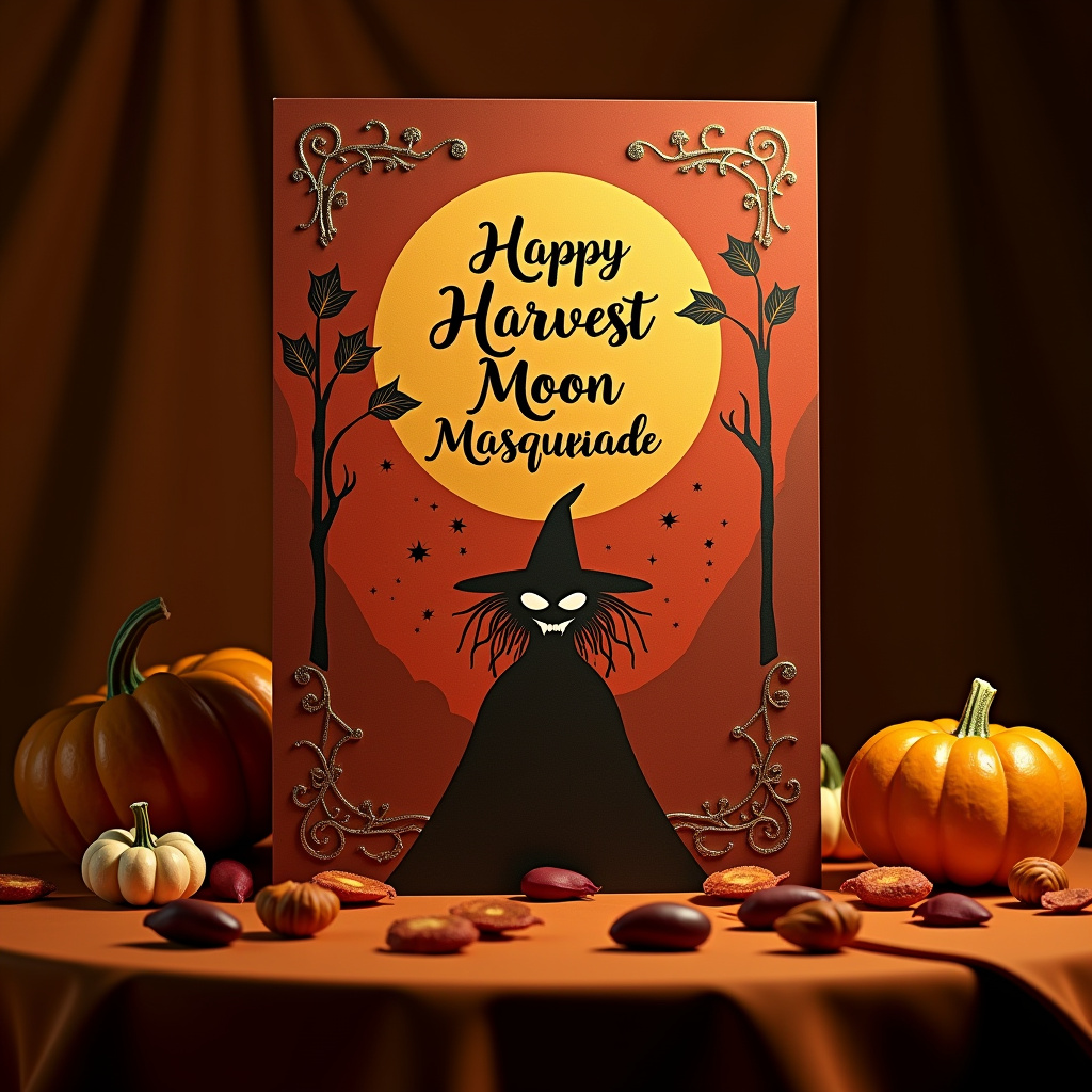 Illustration for Thanksgiving Theme Beyond Turkey: A 'Harvest Moon Masquerade' - Image 1