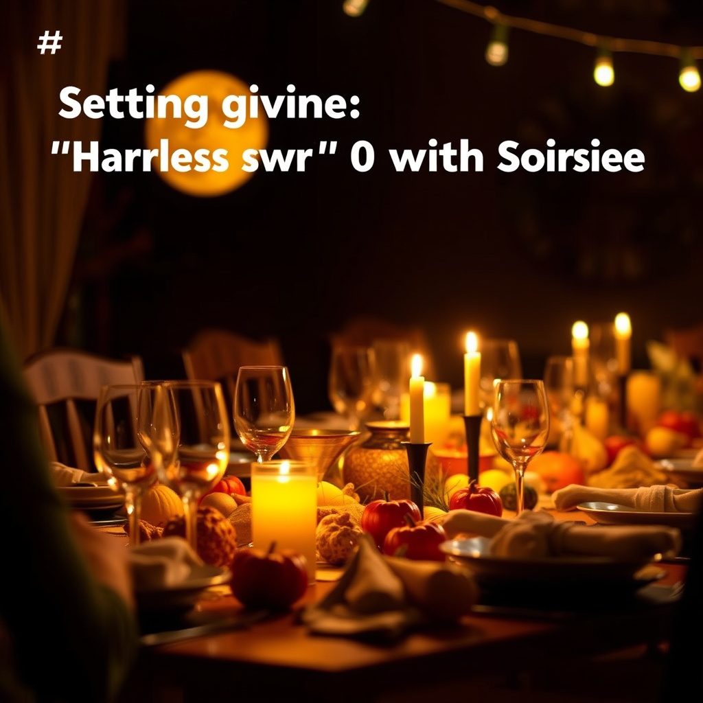 Illustration for Thanksgiving Theme: Host a 'Harvest Moon' Potluck Soirée - Image 1