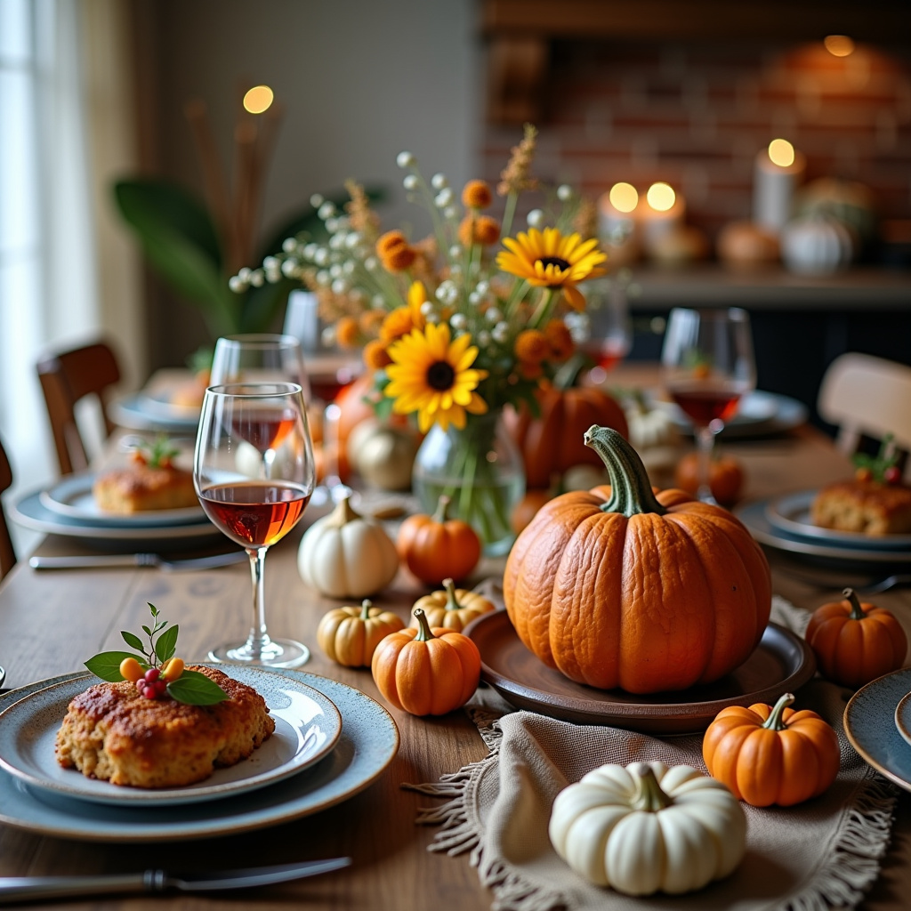 Illustration for Rustic Chic or Glam Gathering? Thanksgiving Theme Showdown - Image 1