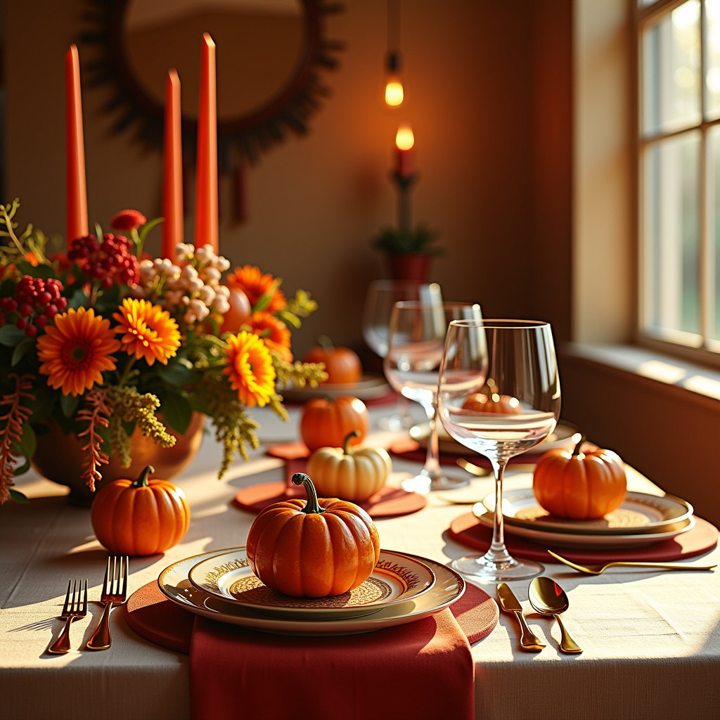 Illustration for Elevate Your Feast: Hosting a 'Gilded Harvest' Thanksgiving Soirée - Image 1