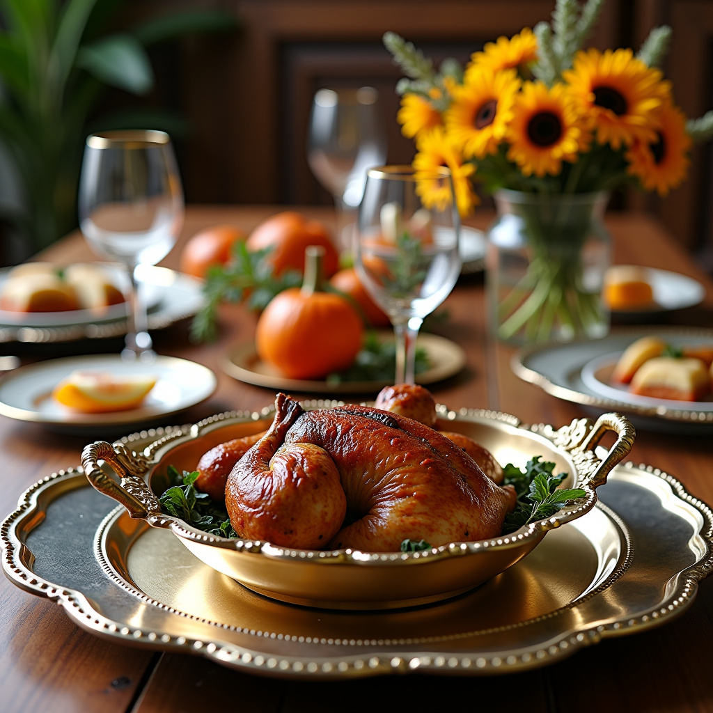Illustration for Elevate Your Feast: 'Gilded Age' Thanksgiving Party Decor Ideas - Image 2