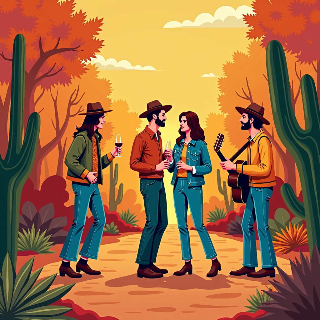 Illustration for Thanksgiving Decades: Throwing a Groovy 70s Harvest Bash - Image 3