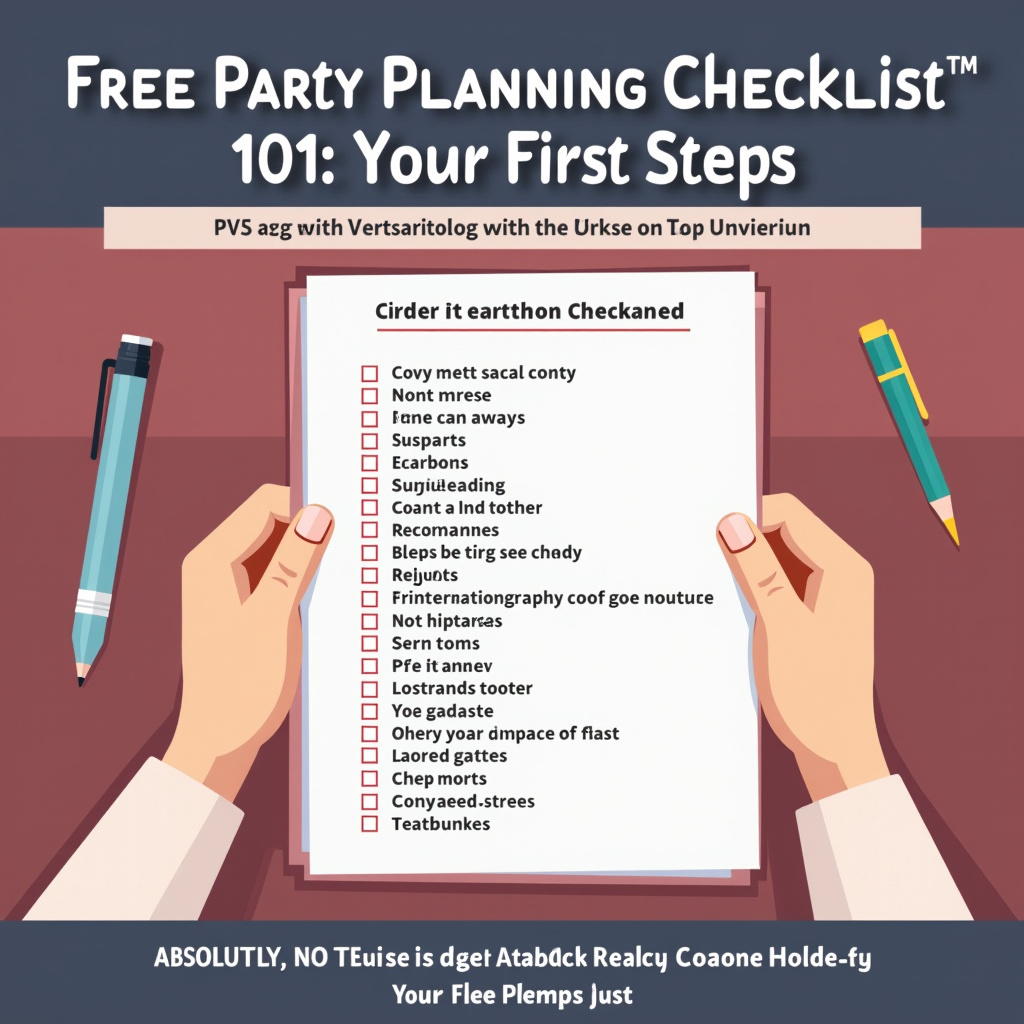 Illustration for Free Party Planning Checklist 101: Your First Steps - Image 1