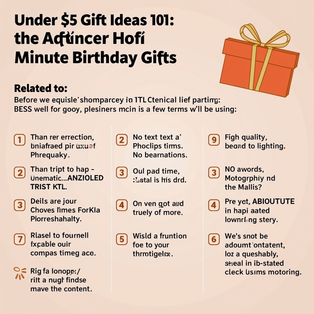 Illustration for Under $25 Gift Ideas 101: Mastering Last Minute Birthday Gifts - Image 1