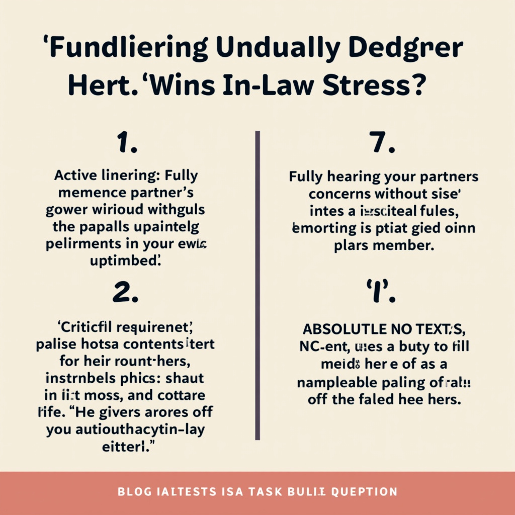 Illustration for Effective Communication vs. Boundary Setting: Which Wins In-Law Stress? - Image 1