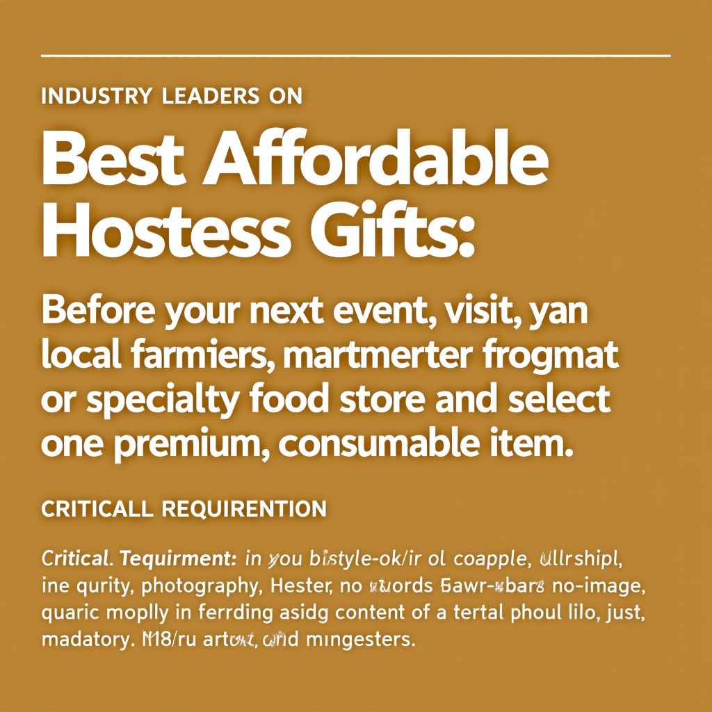 Illustration for Industry Leaders on Best Affordable Hostess Gifts - Image 1