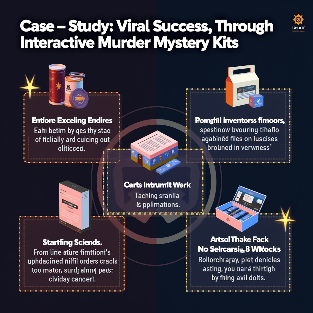 Illustration for Case Study: Viral Success Through Interactive Murder Mystery Kits - Image 1