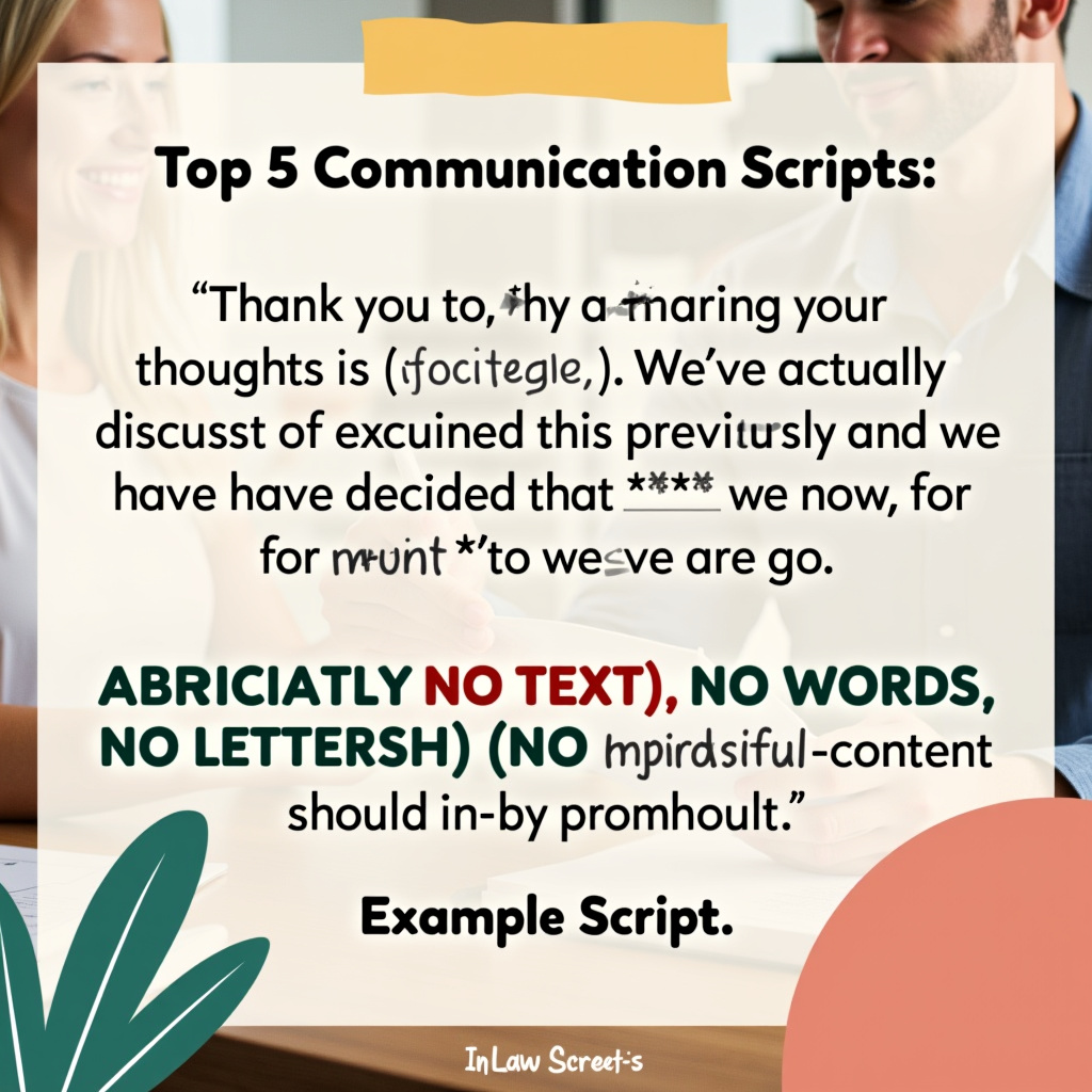 Illustration for Top 5 Communication Scripts for In-Law Stress - Image 1