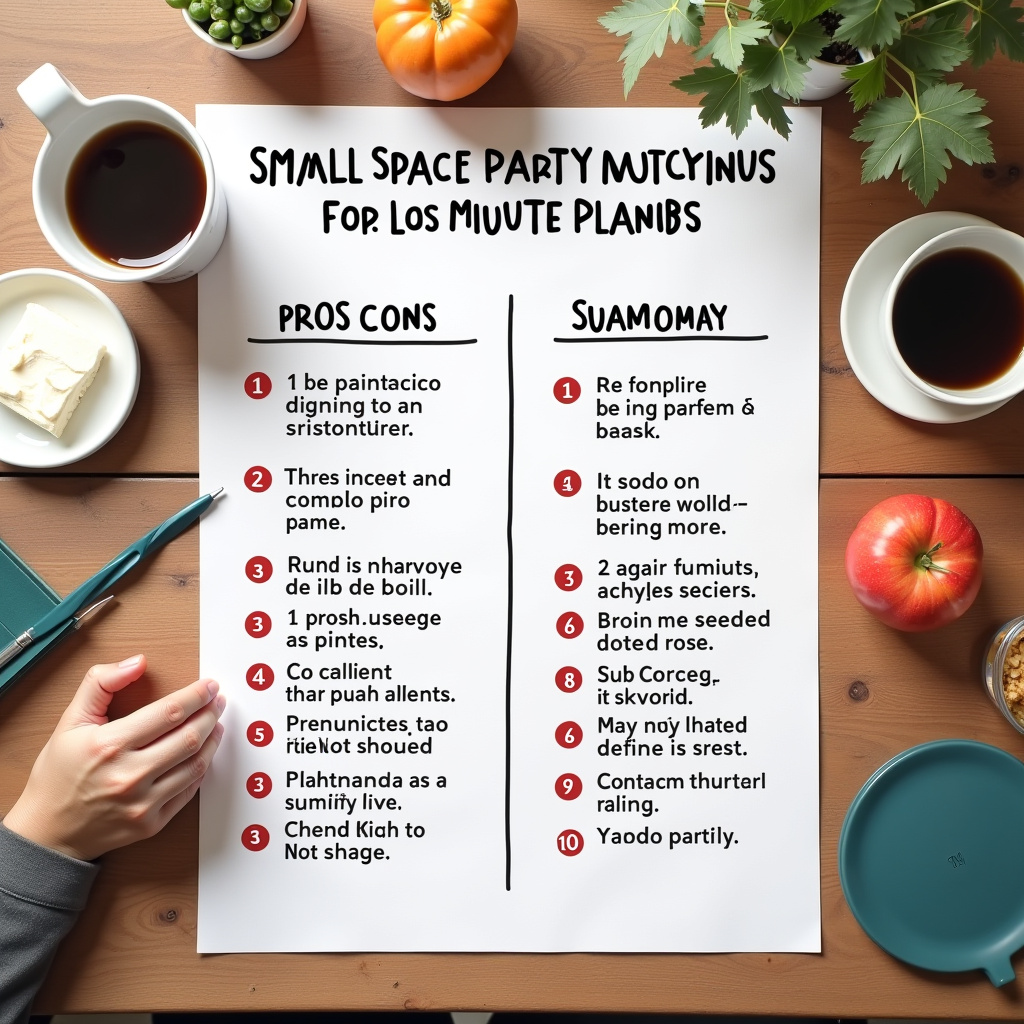 Illustration for Small Space Party Layouts vs Last Minute Planning: A Complete Comparison - Image 3