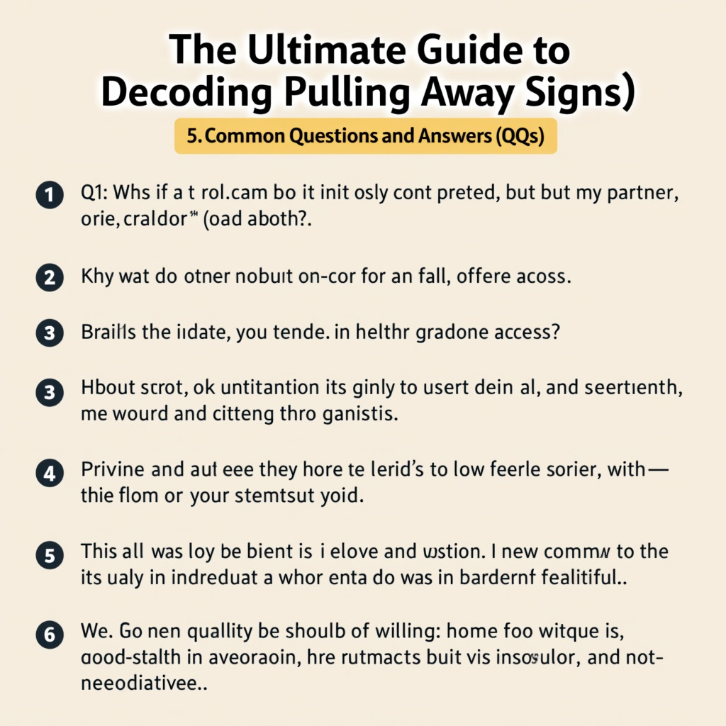 Illustration for The Ultimate Guide to Decoding Pulling Away Signs - Image 3