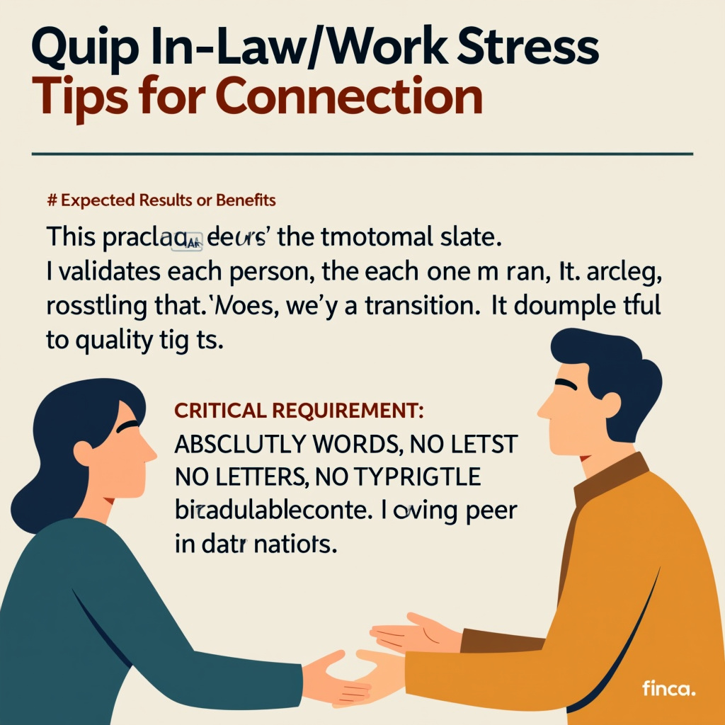 Illustration for 5 Quick In-Law/Work Stress Tips for Connection - Image 1