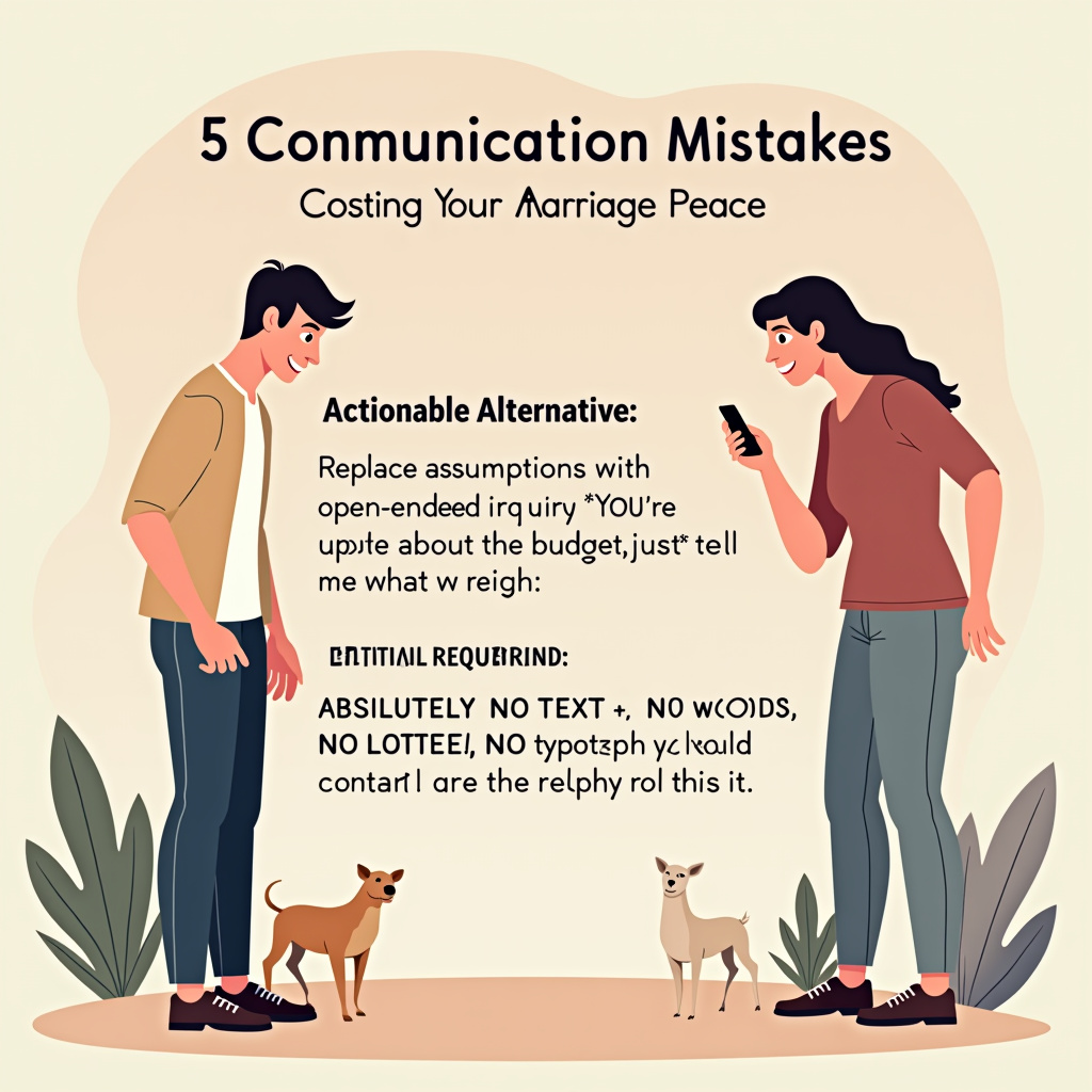 Illustration for 5 Communication Mistakes Costing Your Marriage Peace - Image 1