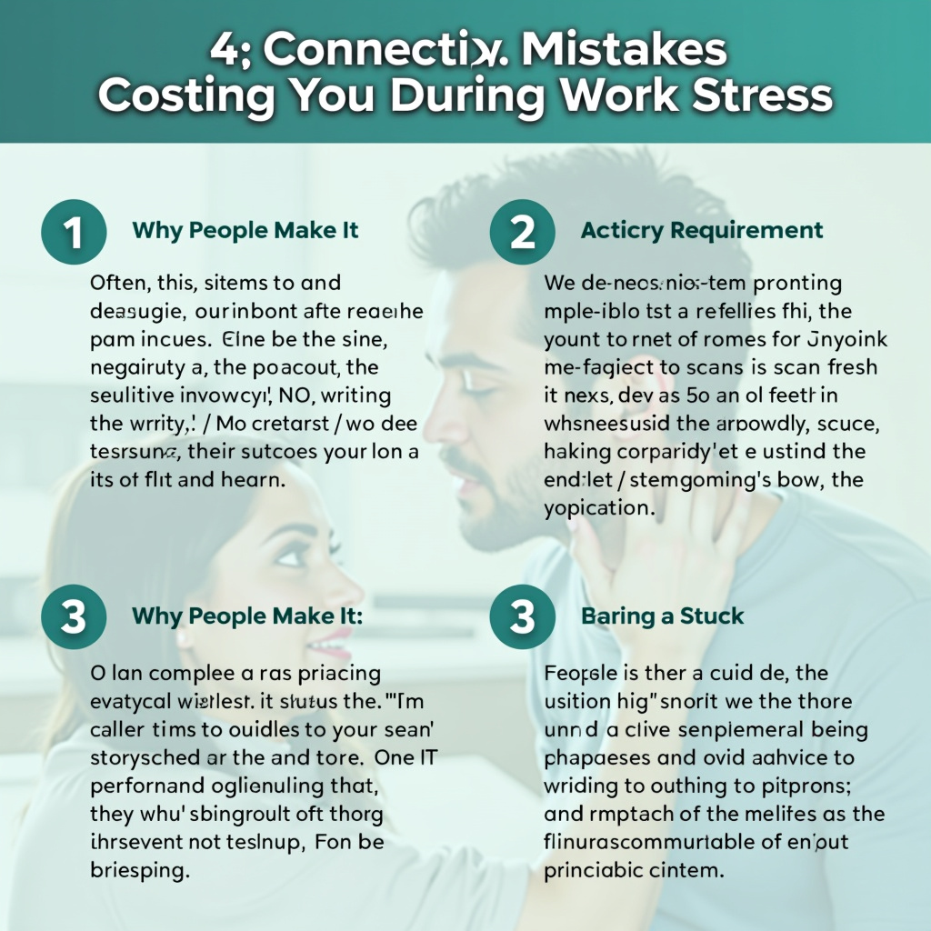 Illustration for 4 Connection Mistakes Costing You During Work Stress - Image 1