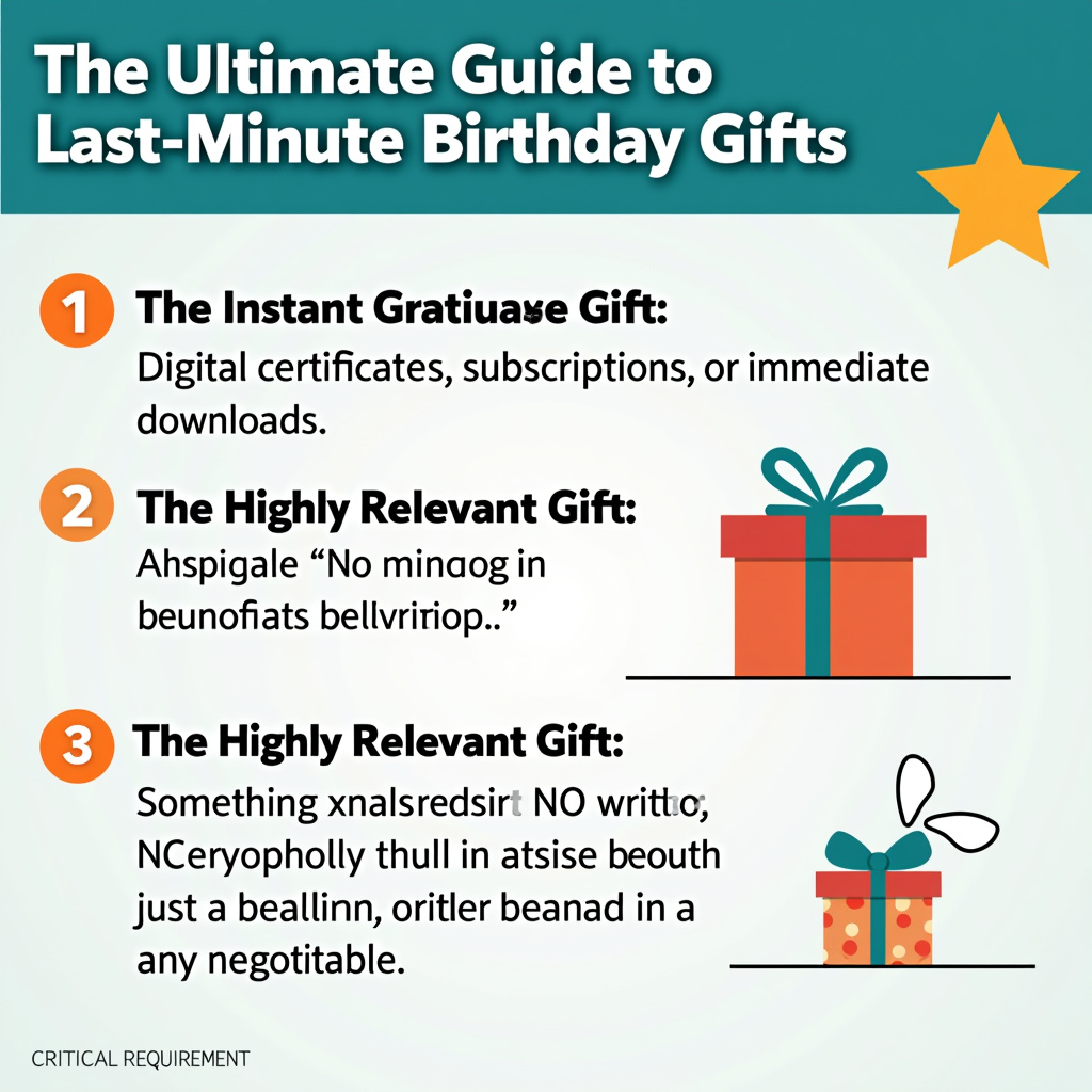Illustration for The Ultimate Guide to Last Minute Birthday Gifts - Image 1