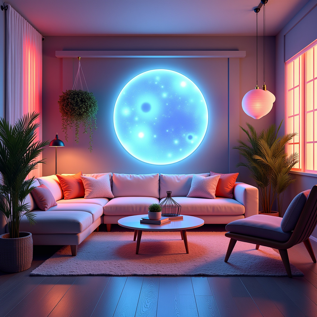 Illustration for Party Ideas Trends for 2030: Next-Gen Interactive & Home Themes - Image 1