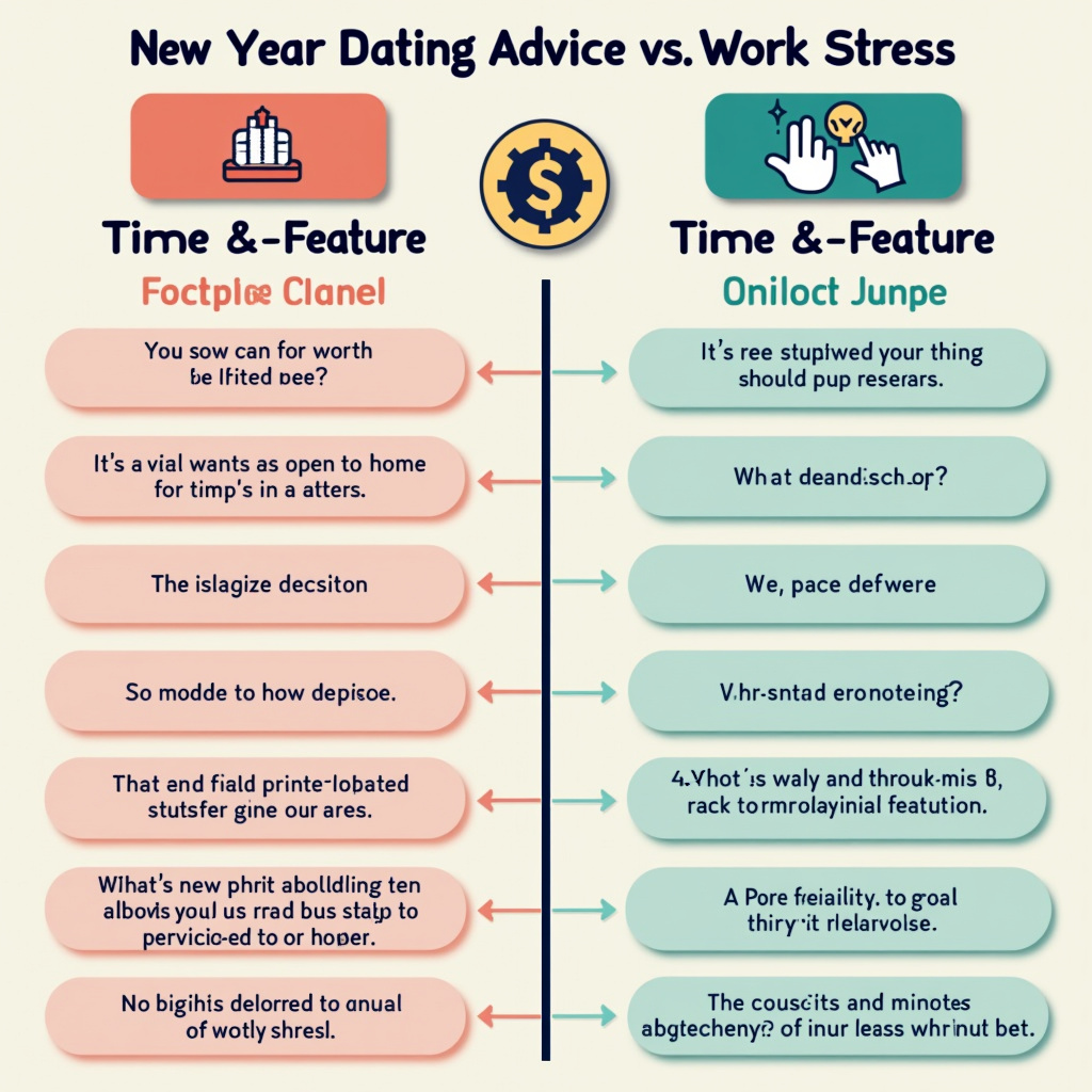 Illustration for New Year Dating Advice vs. Work Stress Survival: Which First? - Image 1