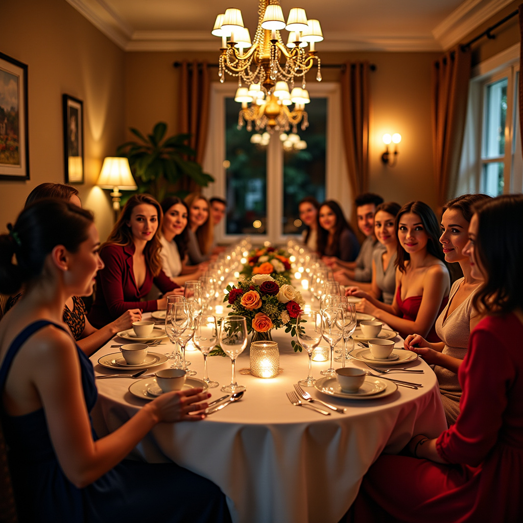 Illustration for Teenager Party Themes at Home vs. Elegant Dinner Themes - Image 2