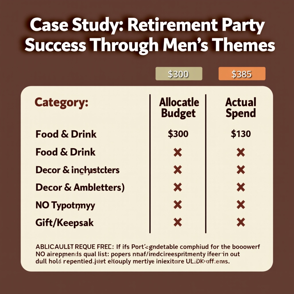 Illustration for Case Study: Retirement Party Success Through Men's Themes - Image 2