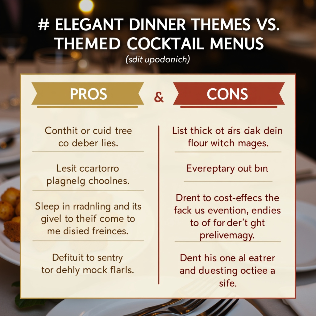 Illustration for Elegant Dinner Themes vs. Themed Cocktail Menus: The Showdown - Image 3