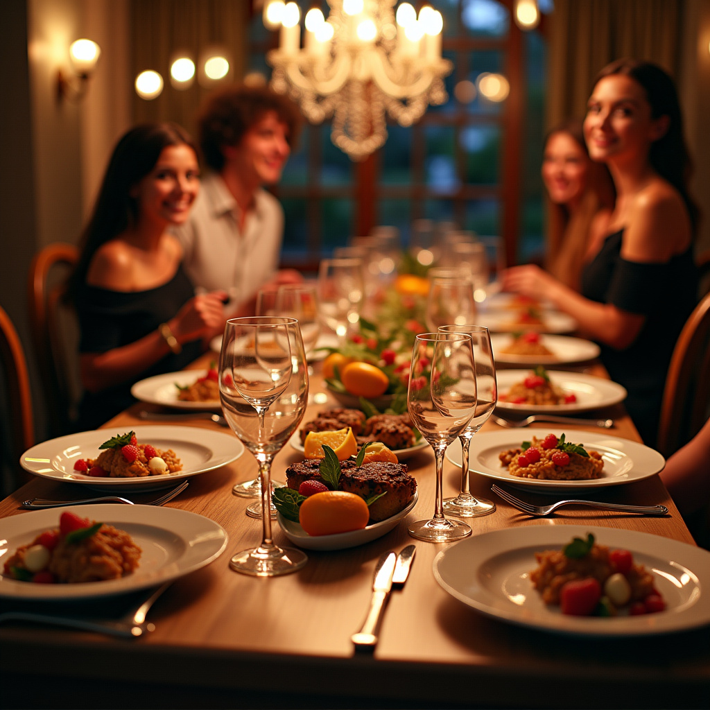 Illustration for Teenager Party Themes at Home vs. Elegant Dinner Themes - Image 3