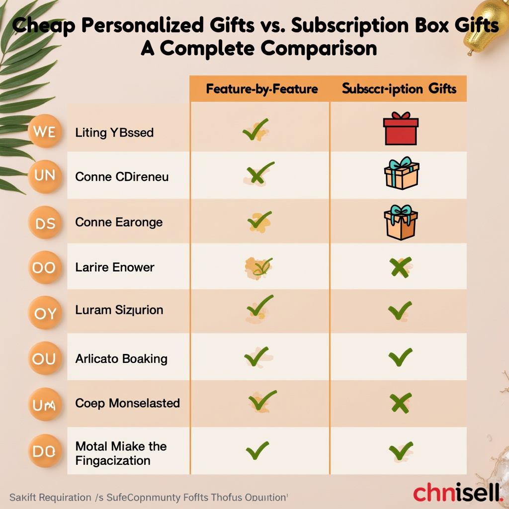 Illustration for Cheap Personalized Gifts vs. Subscription Box Gifts: A Complete Comparison - Image 1