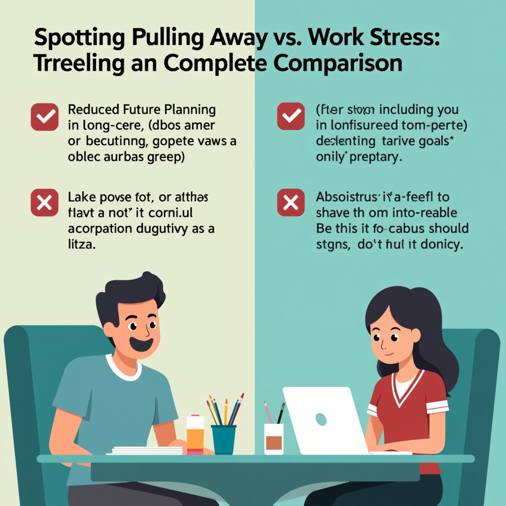 Illustration for Spotting Pulling Away vs. Work Stress: A Complete Comparison - Image 1