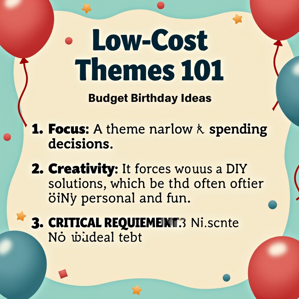Illustration for Low-Cost Themes 101: Budget Birthday Party Ideas - Image 1