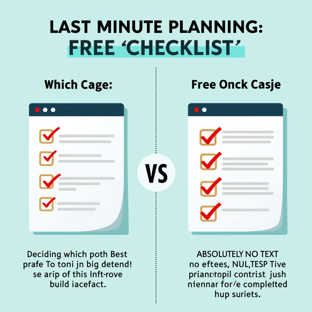 Illustration for Last Minute Planning vs. Free Checklist: The Ultimate Showdown - Image 3